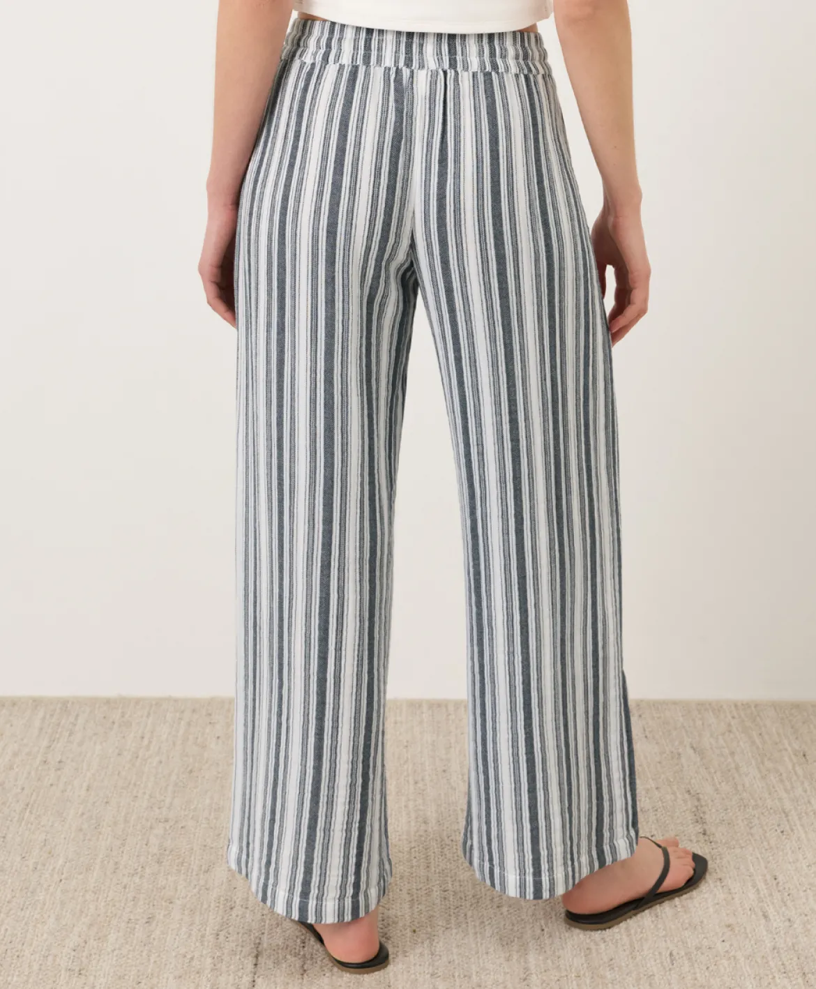 Organic Coastal Double Gauze Split Hem Pant