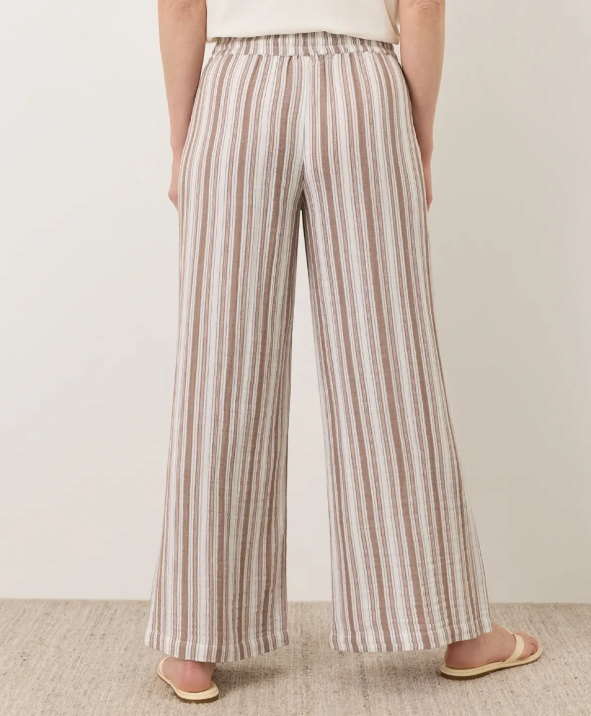 Organic Coastal Double Gauze Split Hem Pant