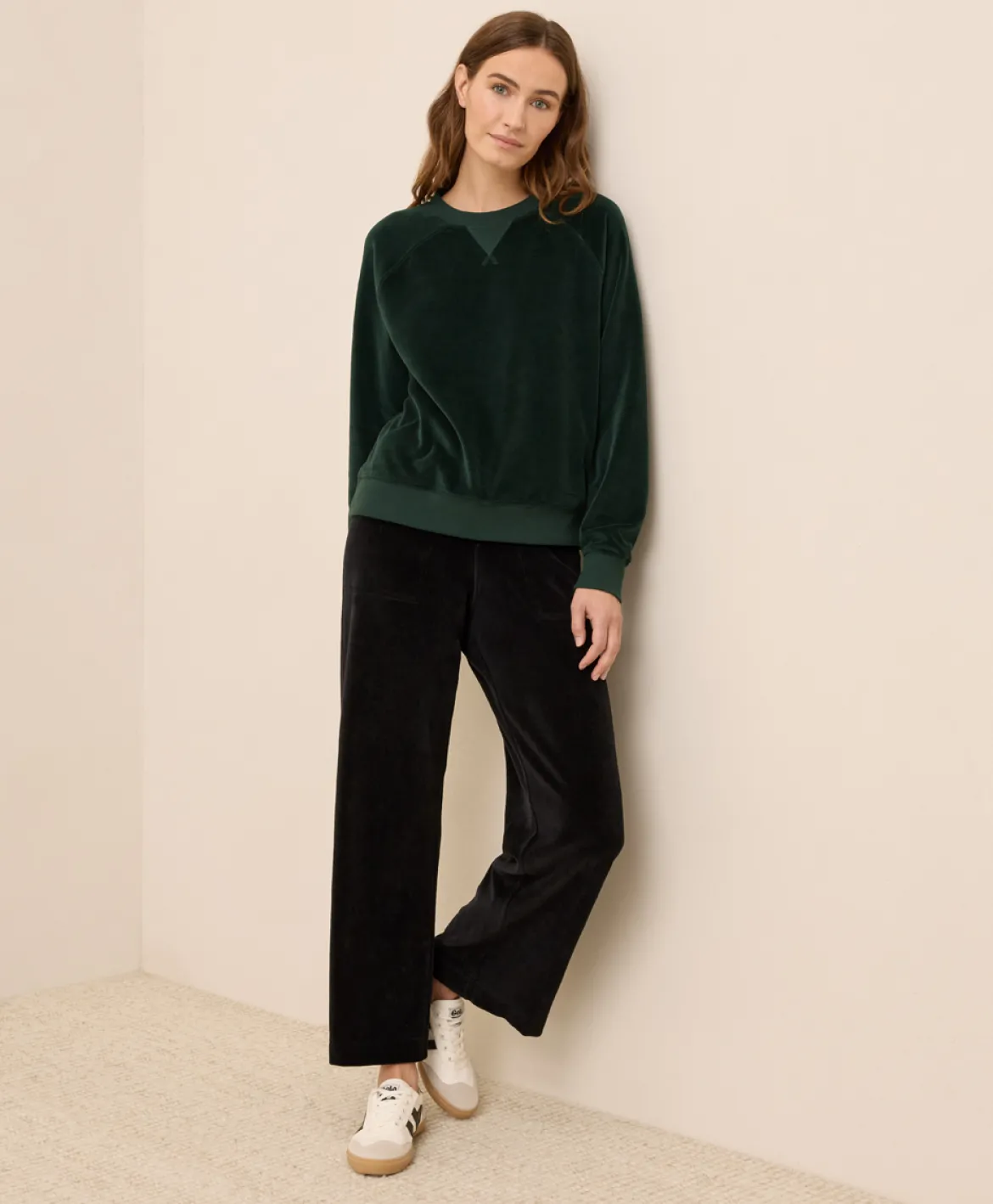 Organic Pure Velour Crew Sweatshirt