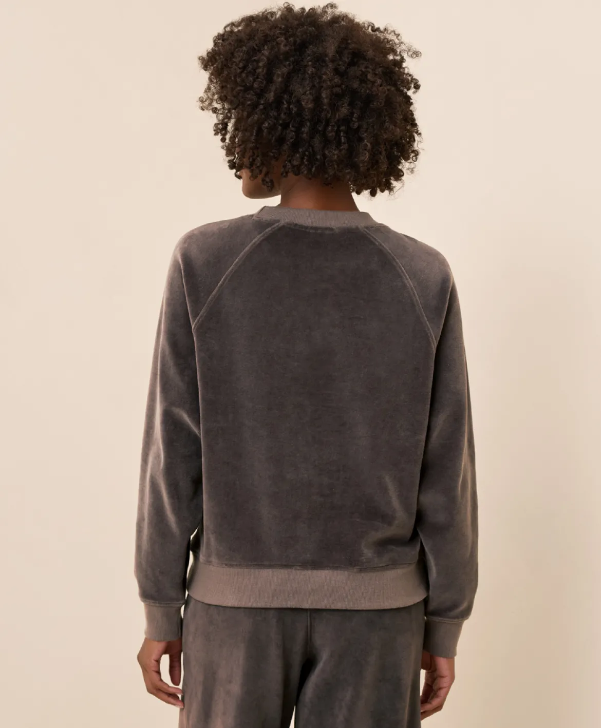 Organic Pure Velour Crew Sweatshirt